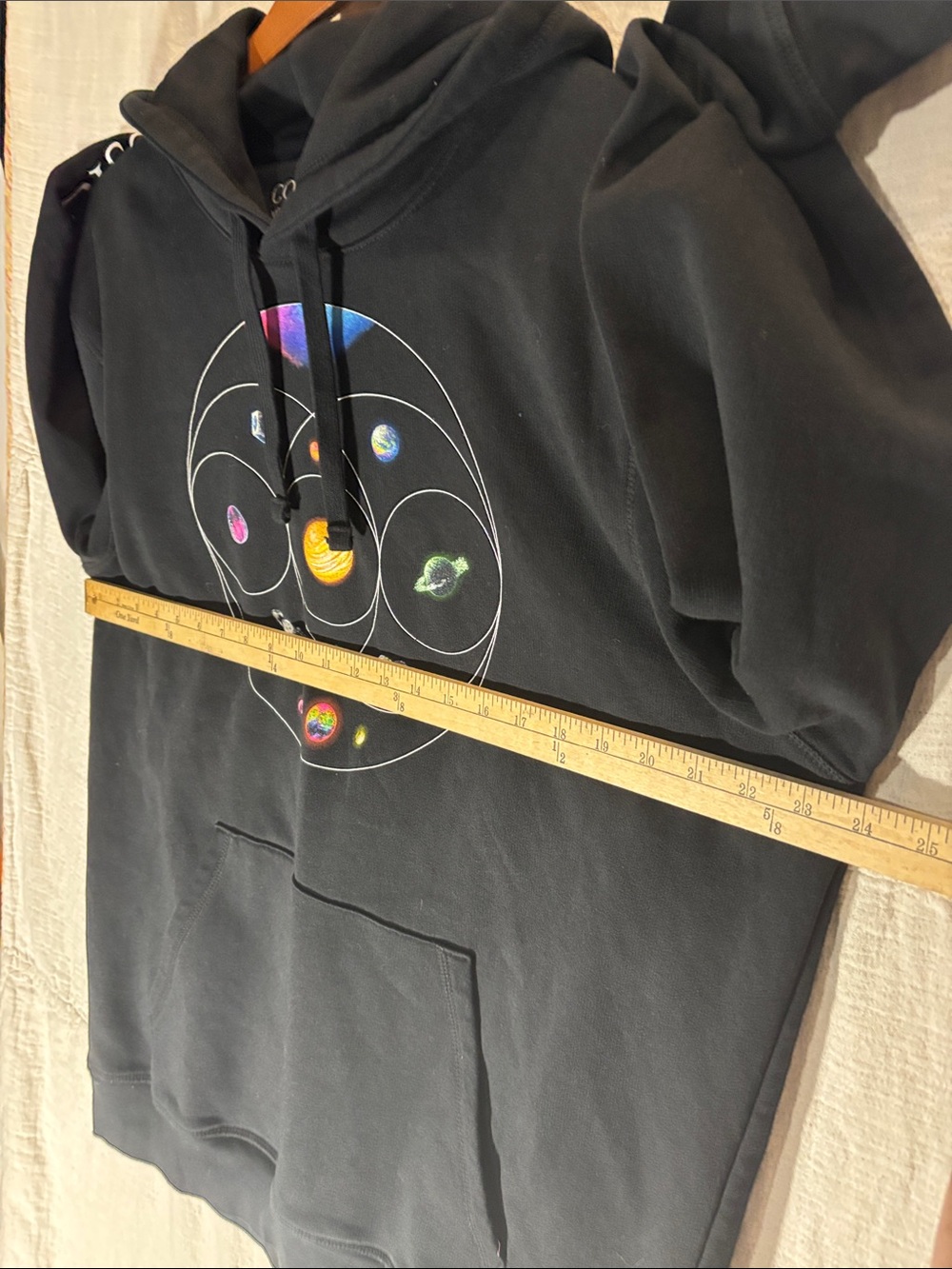 Official Coldplay Music of the Shperes Tour Hoodie Black 2XL Like New - Picture 5 of 8